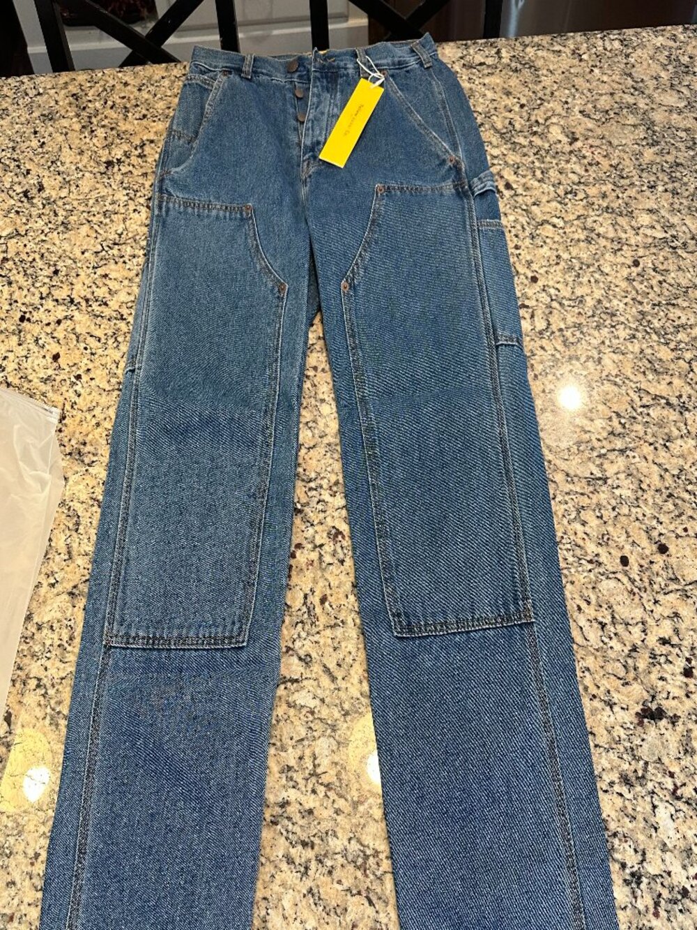 YELLOW LABEL CARPENTERS PANTS MID BLUE 30,32,33